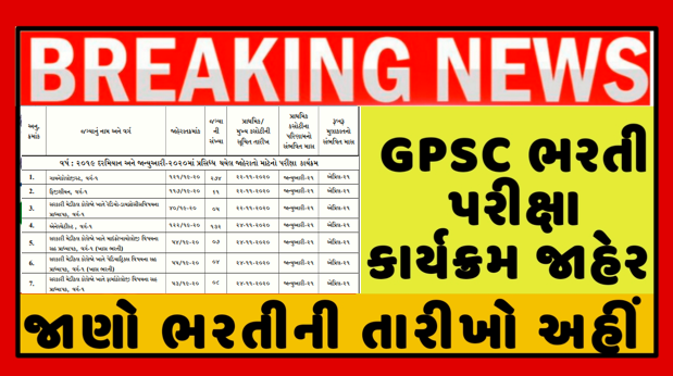 gpsc calendar 2021-22 pdf download