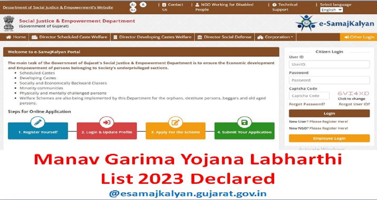 Manav Garima Yojana Labharthi List 2023 Declared