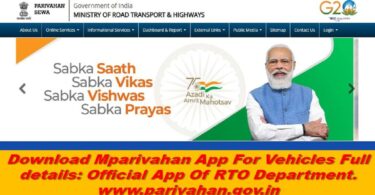 Download Mparivahan App For Vehicles Full details